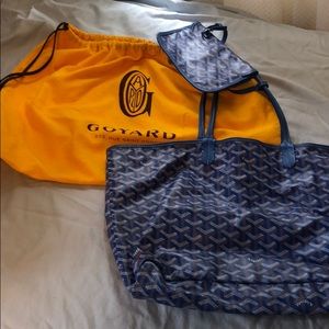 Sought after Blue Goyard tote